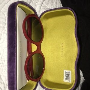 Gucci Red Round Classic Sunglasses